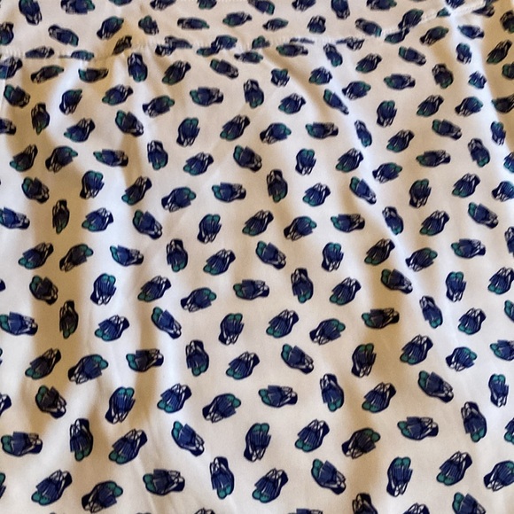 NWOT - IZOD GOLF Blue, Turquoise & White Golf Shoe Patterned Skort - Sz 12 - Picture 2 of 14